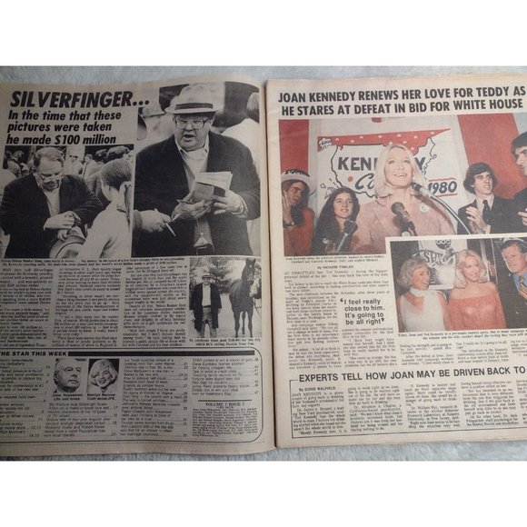 Star Magazine Feb 1980 Liz Taylor Marriage Ted Kennedy Vitamins Hero Trucker - Picture 2 of 6